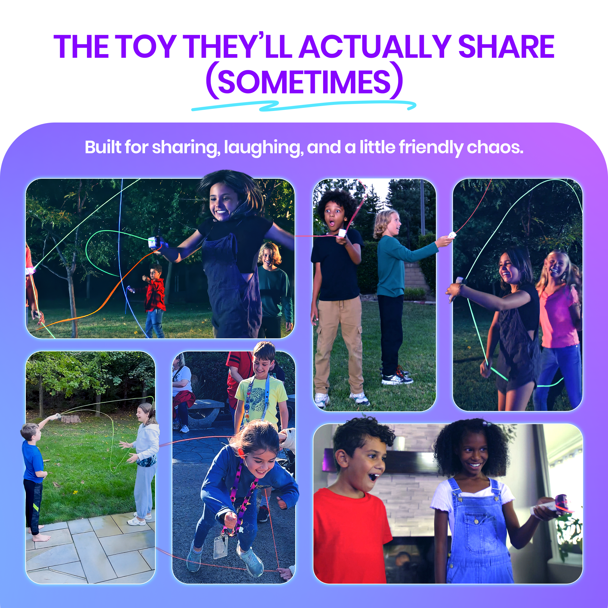 Loop Lasso NANO Glow-Viral Flow and String Shooter Toy for Kids and Adults